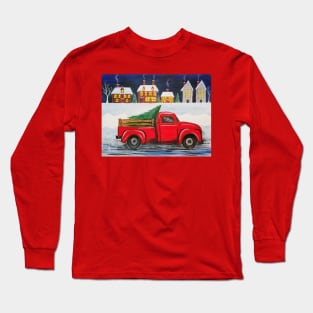 Bringing Home the Christmas Tree Long Sleeve T-Shirt